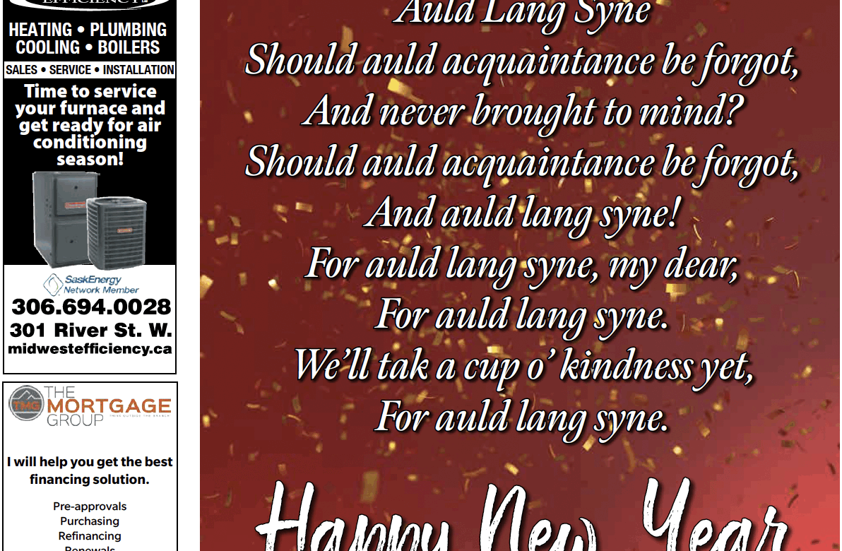 January 01, 2025 – Moose Jaw’s Homegrown Newspaper