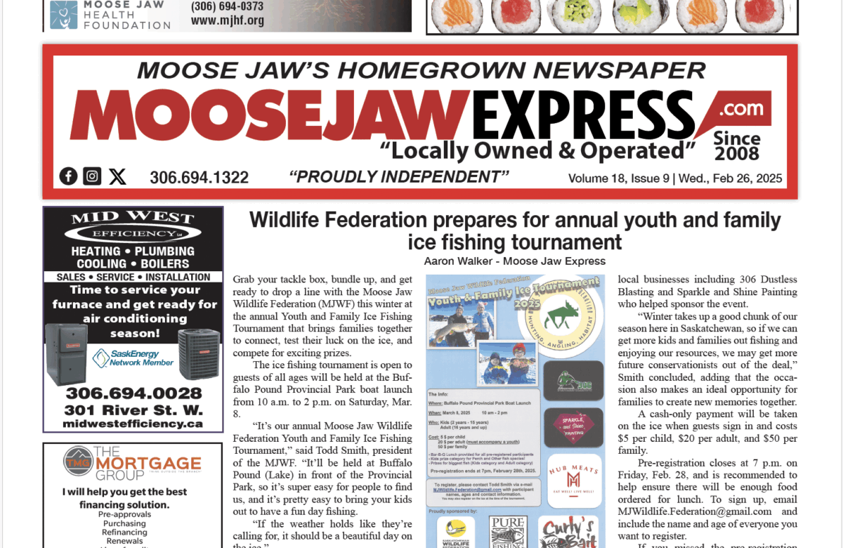 February 26, 2025 – Moose Jaw’s Homegrown Newspaper