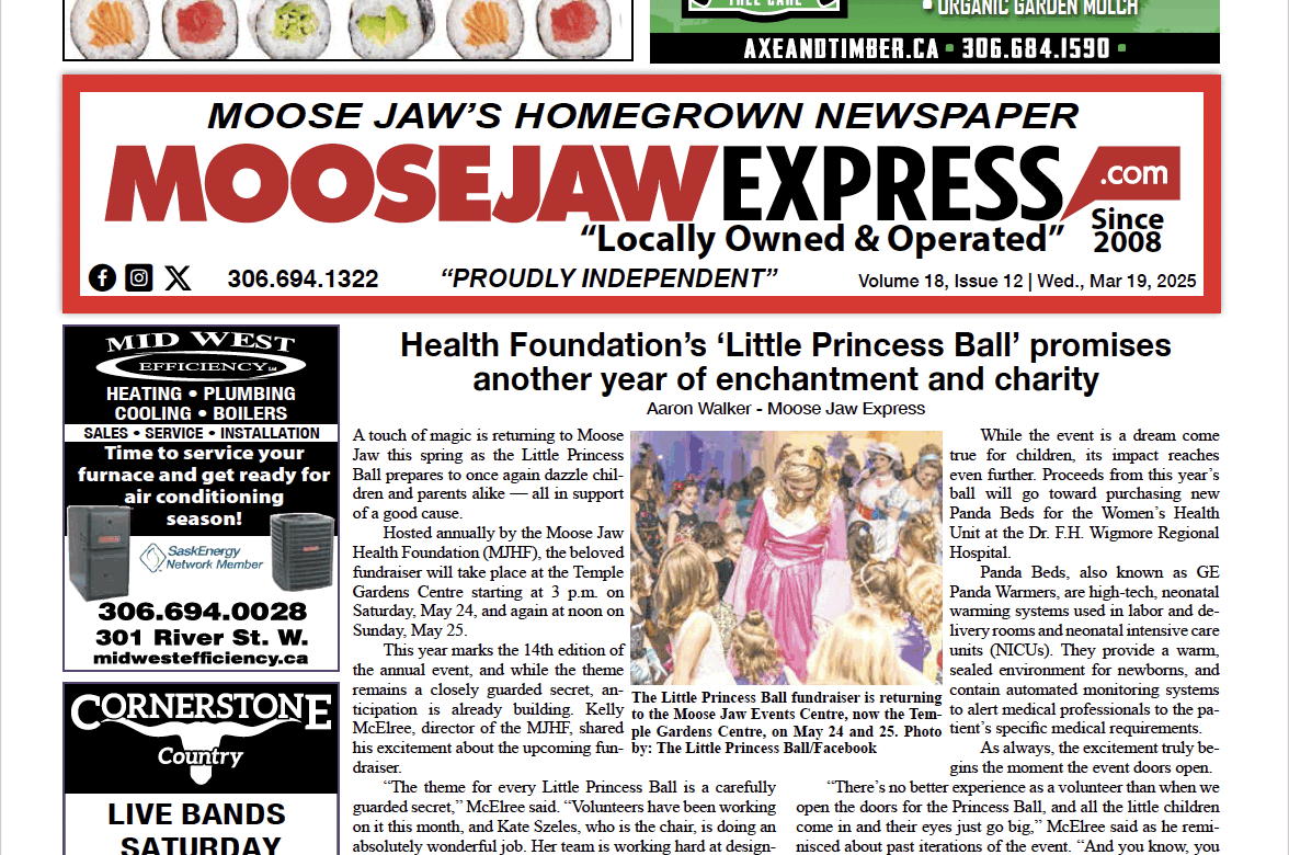 March 19, 2025 – Moose Jaw’s Homegrown Newspaper