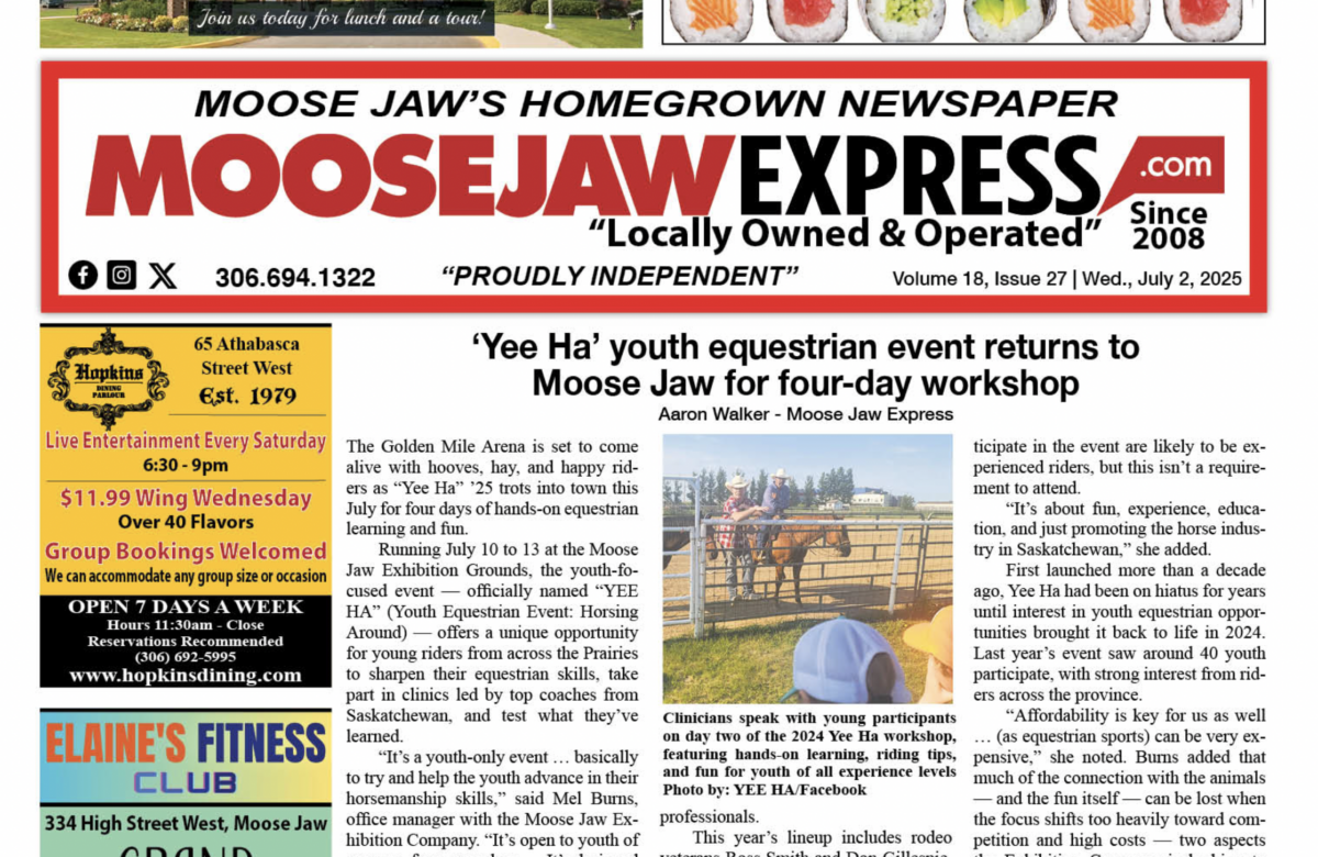 July 02, 2025 – Moose Jaw’s Homegrown Newspaper