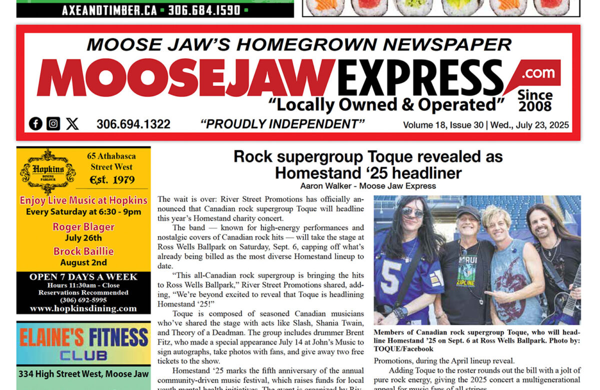 July 23, 2025 – Moose Jaw’s Homegrown News Paper