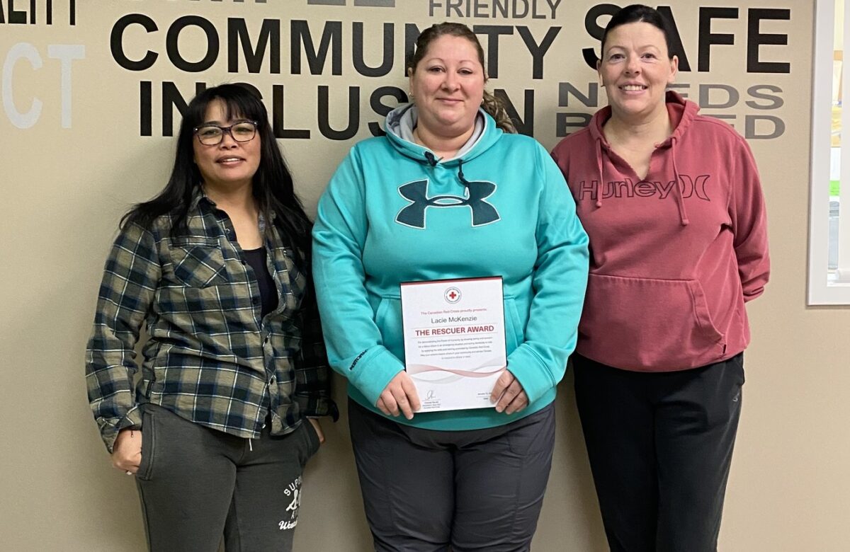 Diversified Services employee gets recognized for saving the life of a participant