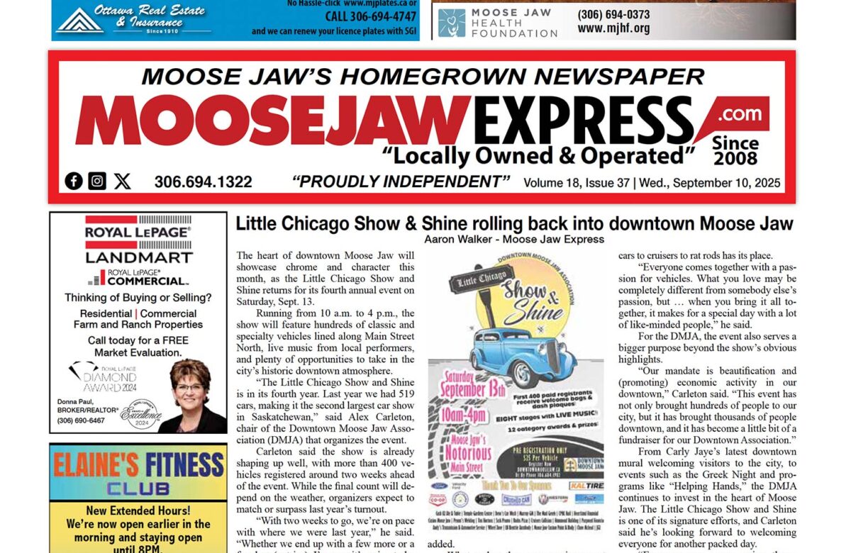 September 10, 2025 – Moose Jaw’s Homegrown Newspaper