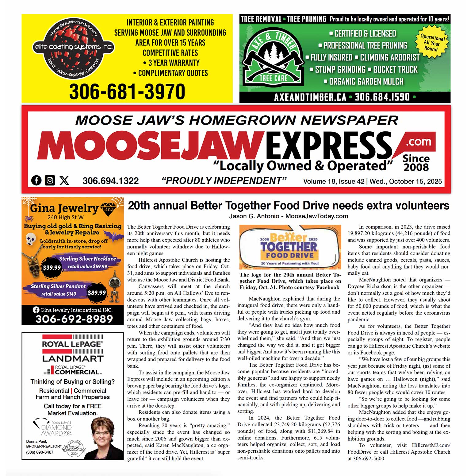 Moose Jaw’s Homegrown Newspaper 2025