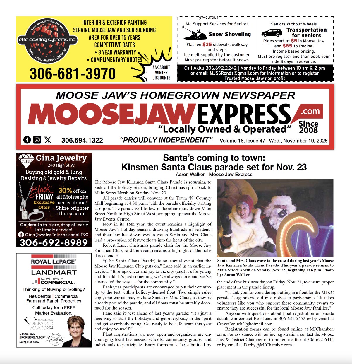 Moose Jaw Express, November 19, 2025