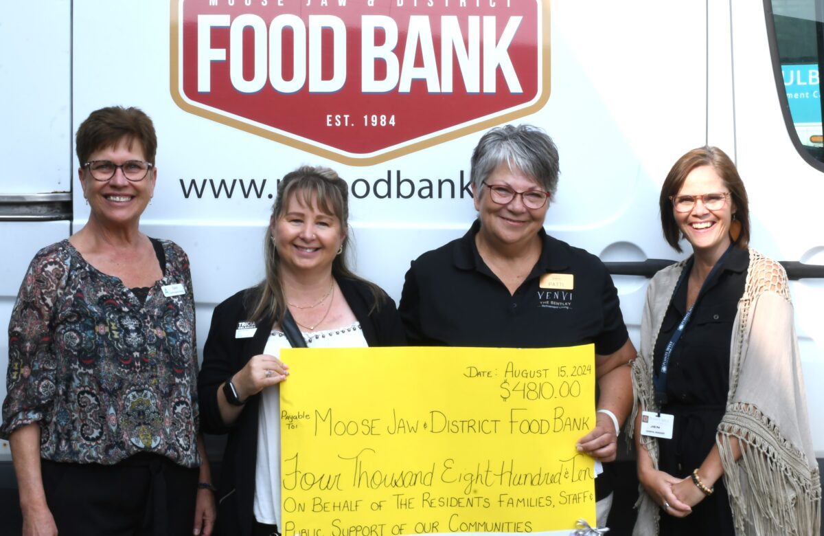 Four local retirement homes help support the food bank during its time of crisis