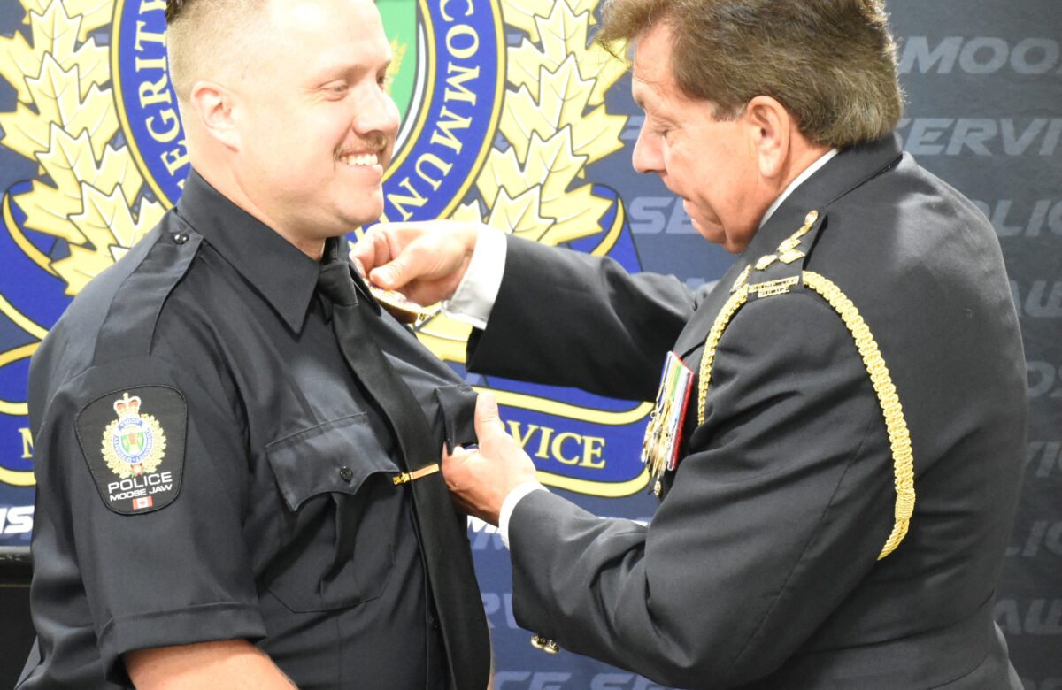 Two new officers sworn in to serve with the Moose Jaw Police Service