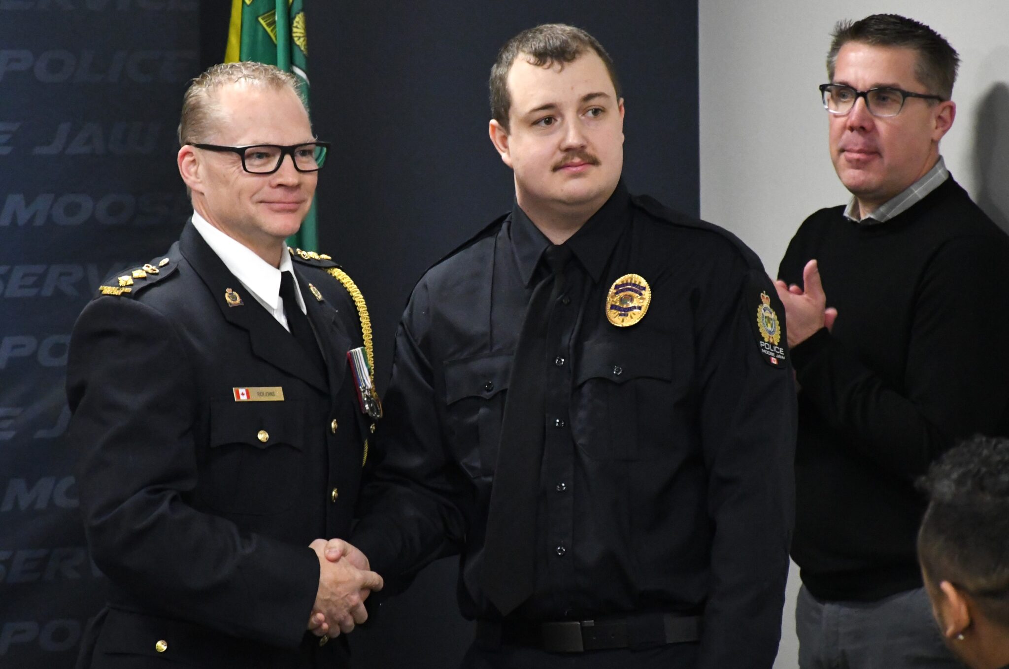 Three new officers sworn serve with the Moose Jaw Police Service