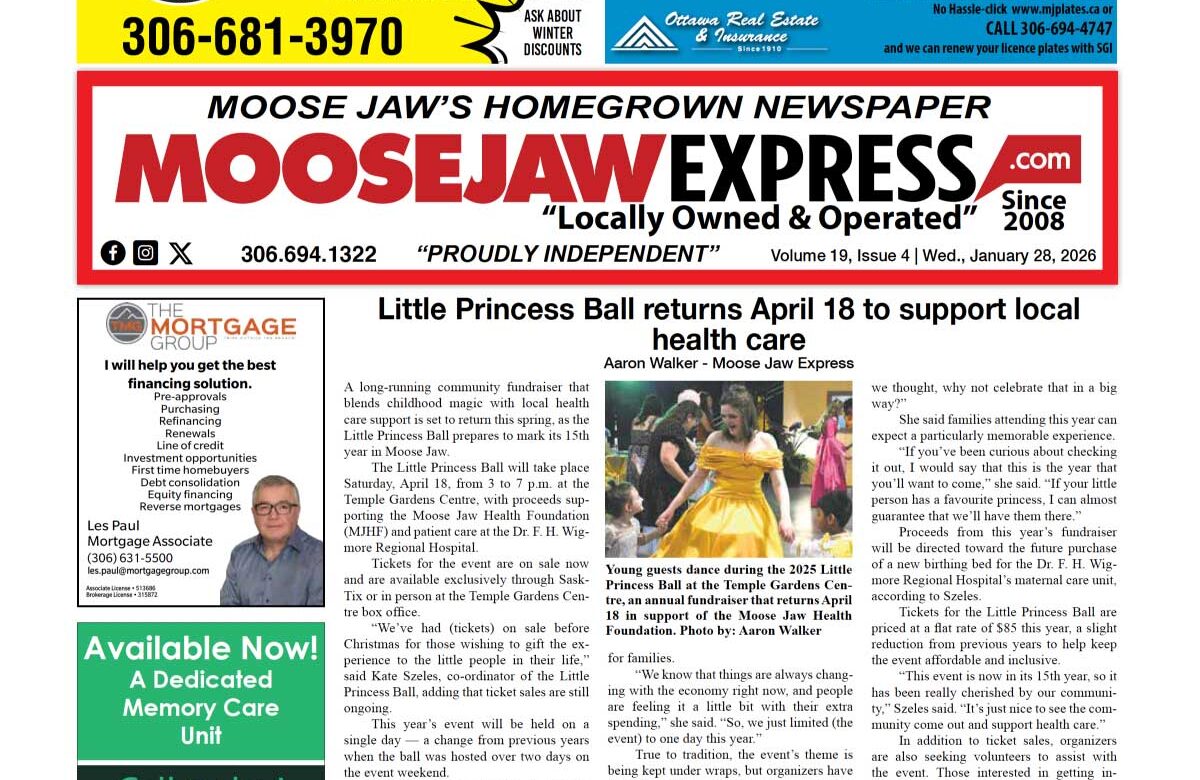 January 28, 2026 – Moose Jaw’s Homegrown Newspaper