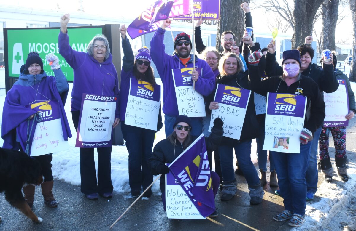 ‘We’re tired’: Health care workers picket for contract progress
