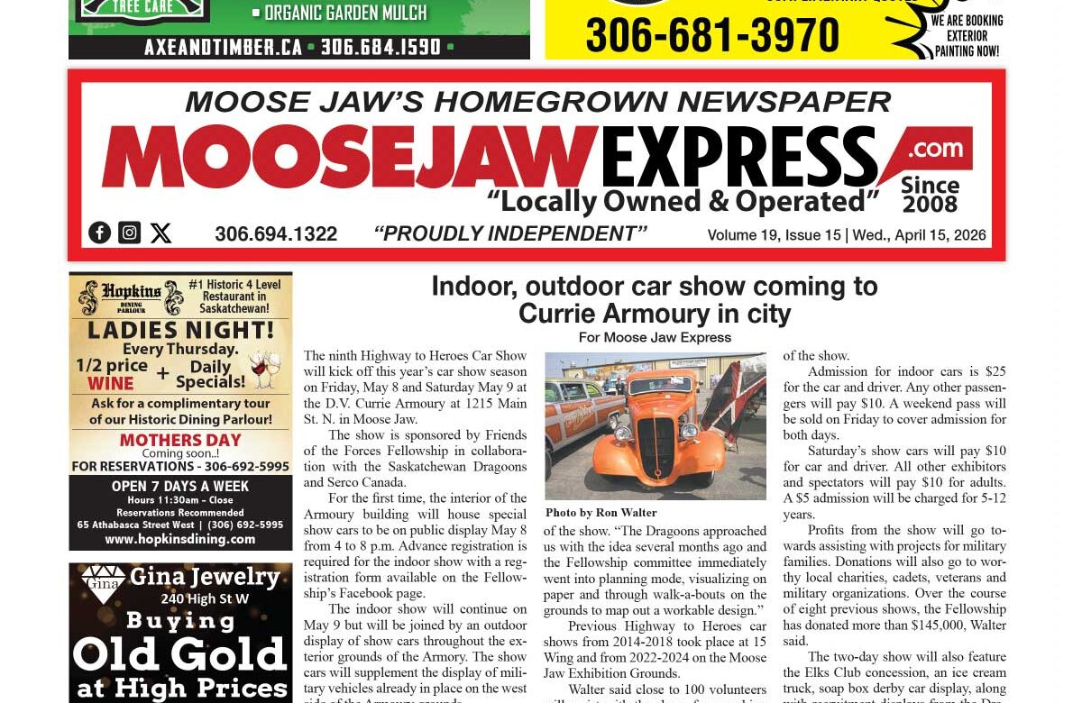 April 15, 2026 – Moose Jaw’s Homegrown Newspaper