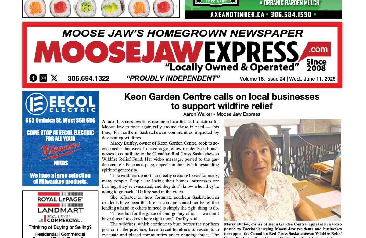 June 11, 2025 – Moose Jaw’s Homegrown Newspaper