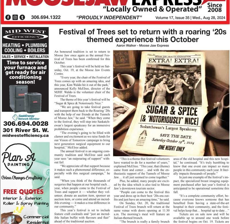August 28, 2024 – Moose Jaw’s Homegrown Newspaper
