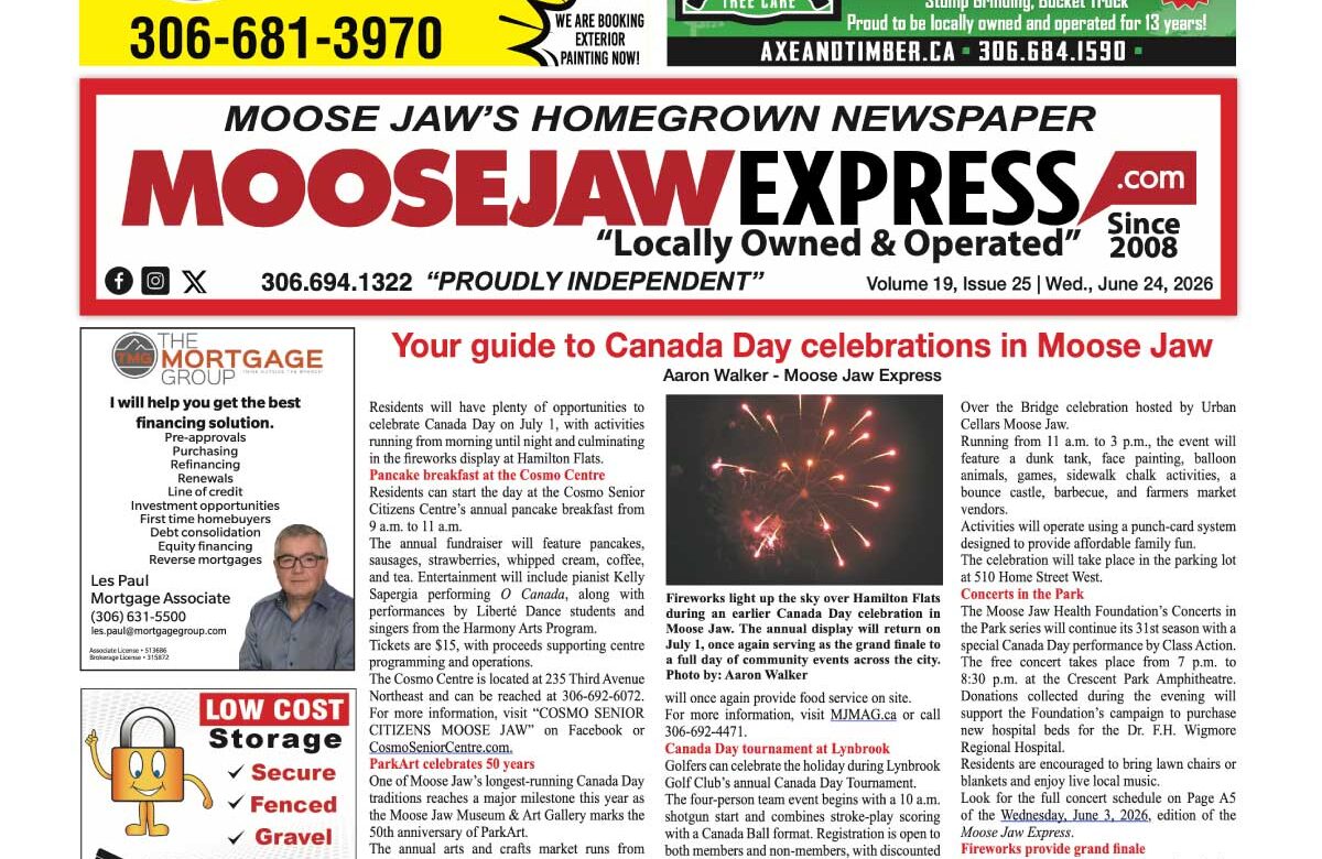 June 24, 2026 – Moose Jaw’s Homegrown Newspaper