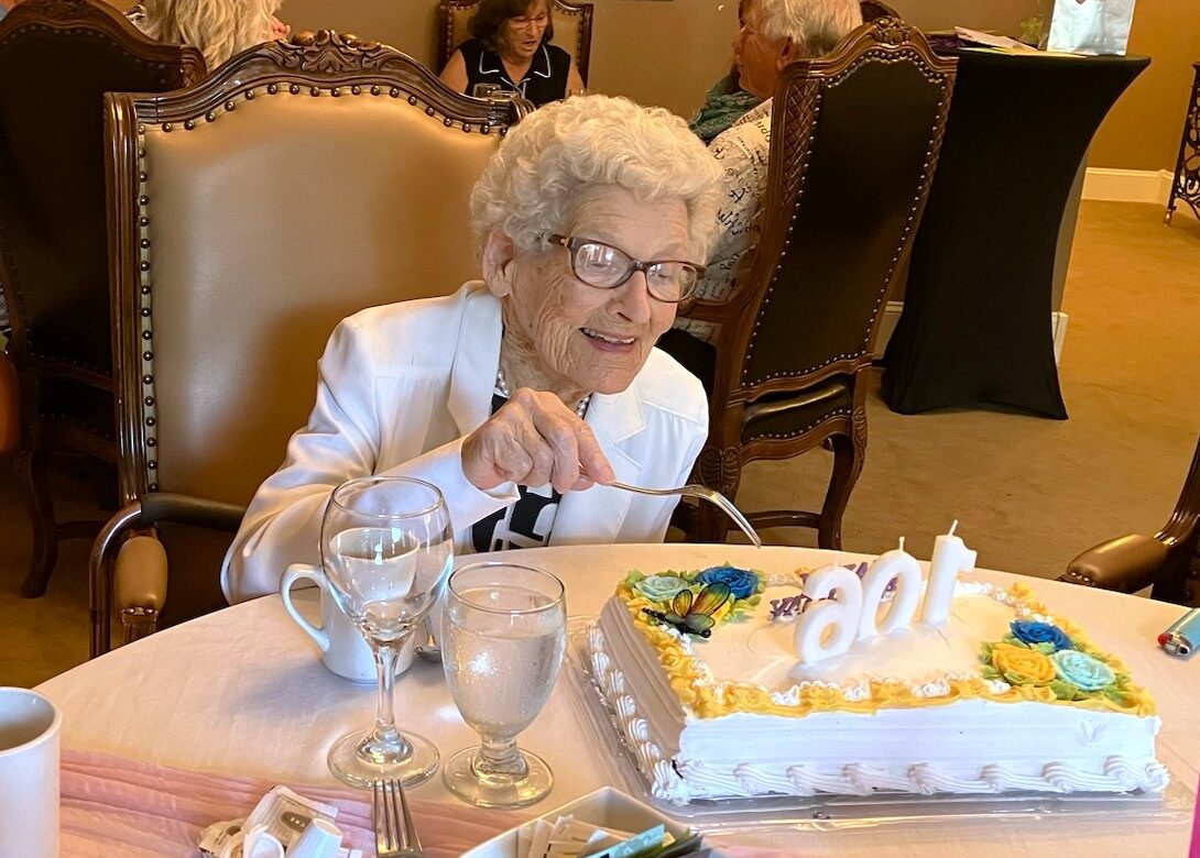 Bridge friends, family gather to celebrate Mickey Gower’s 106th birthday