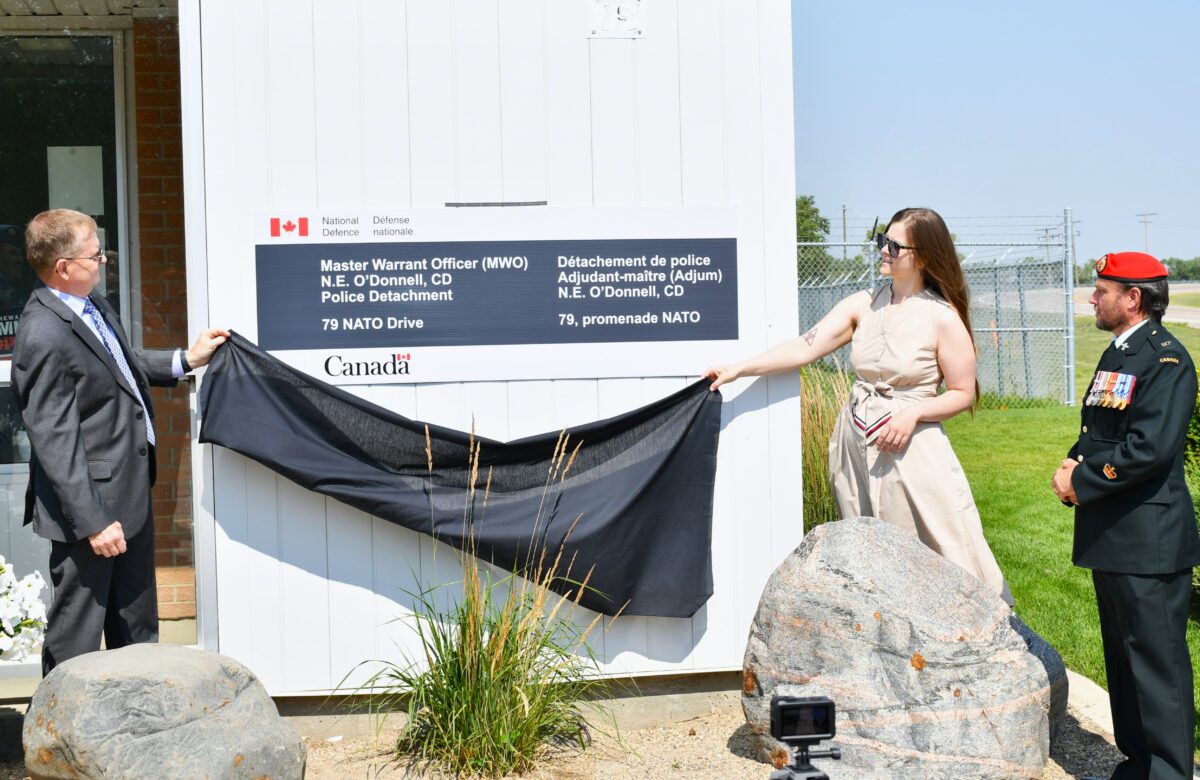 15 Wing honours fallen officer O’Donnell with police building dedication