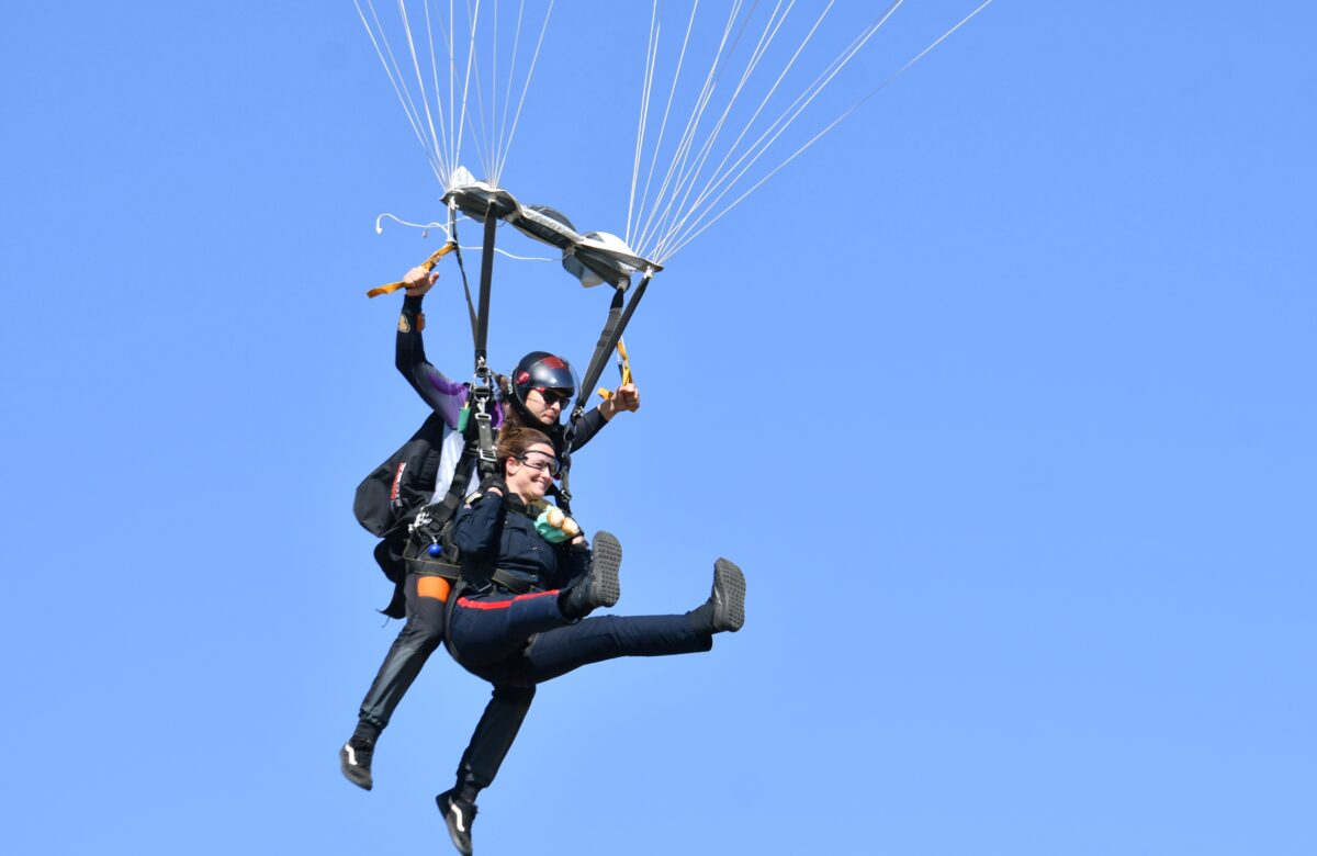 Moose Jaw police officers jump for sick kids at charity skydive
