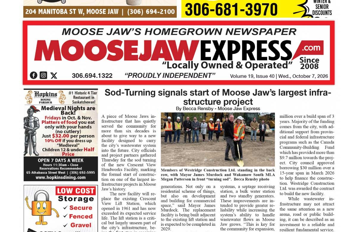 October 7 2026 – Moose Jaw’s Homegrown Newspaper